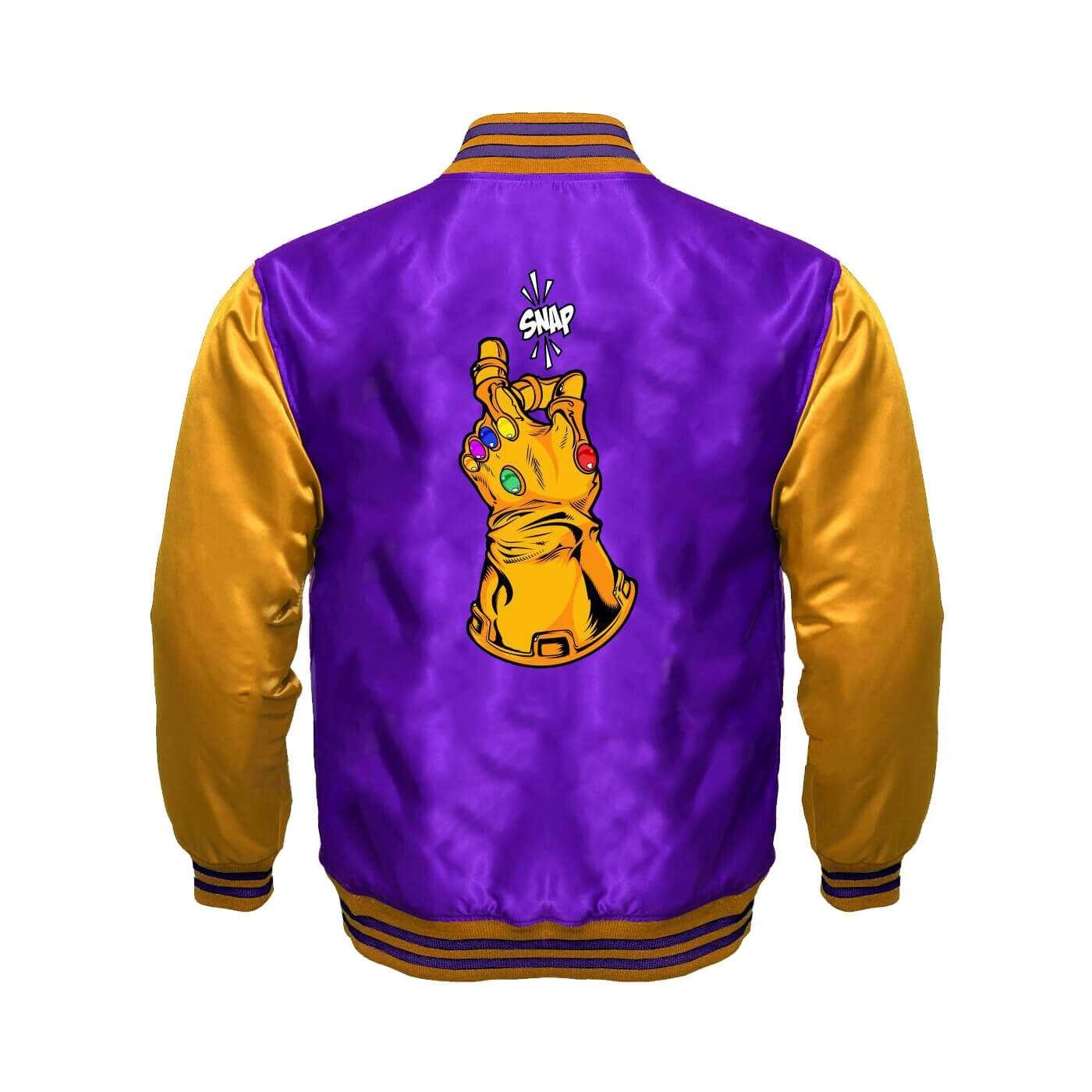 Thanos Satin Varsity Jacket