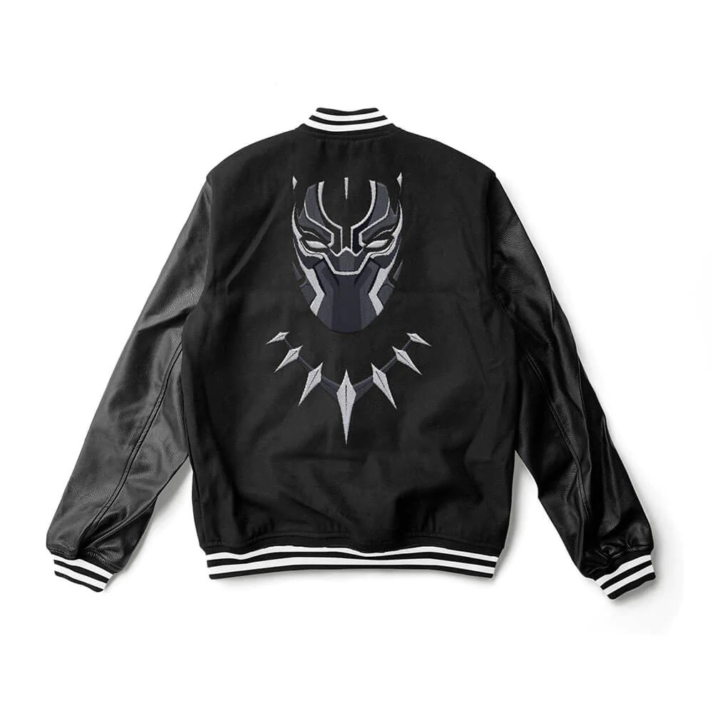 Black Panther Wool Varsity Jacket