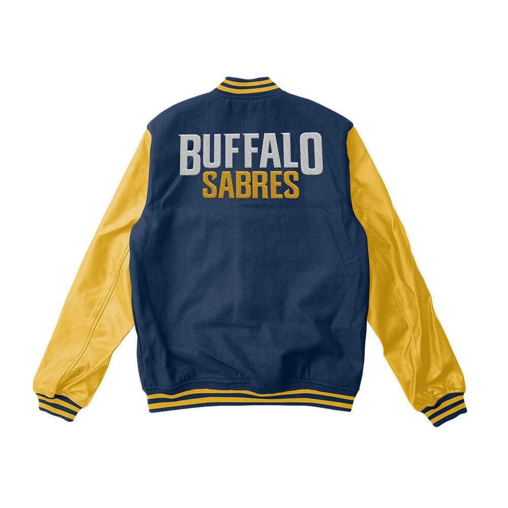 Buffalo Sabres Blue And Gold Varsity Jacket