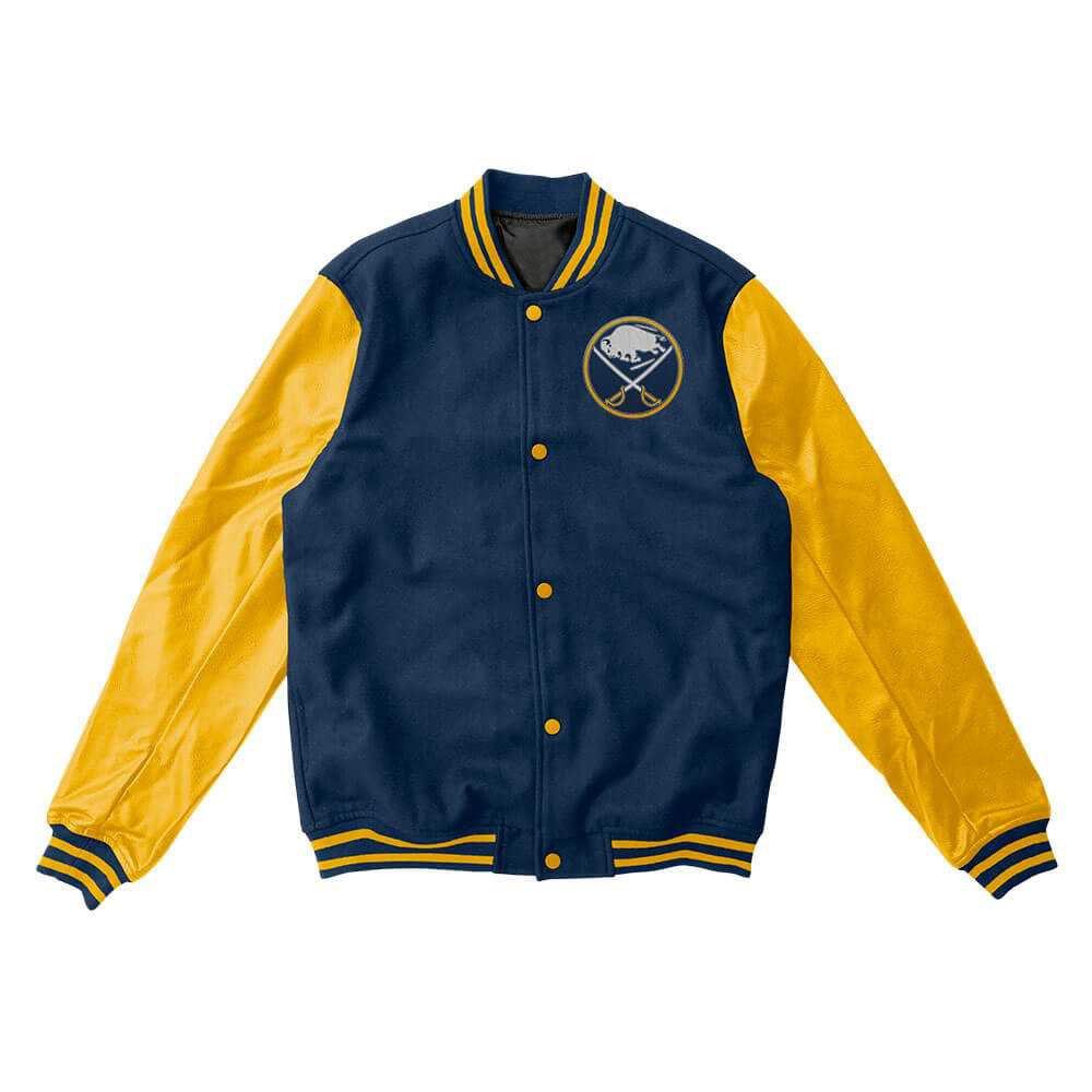Buffalo Sabres Blue And Gold Varsity Jacket