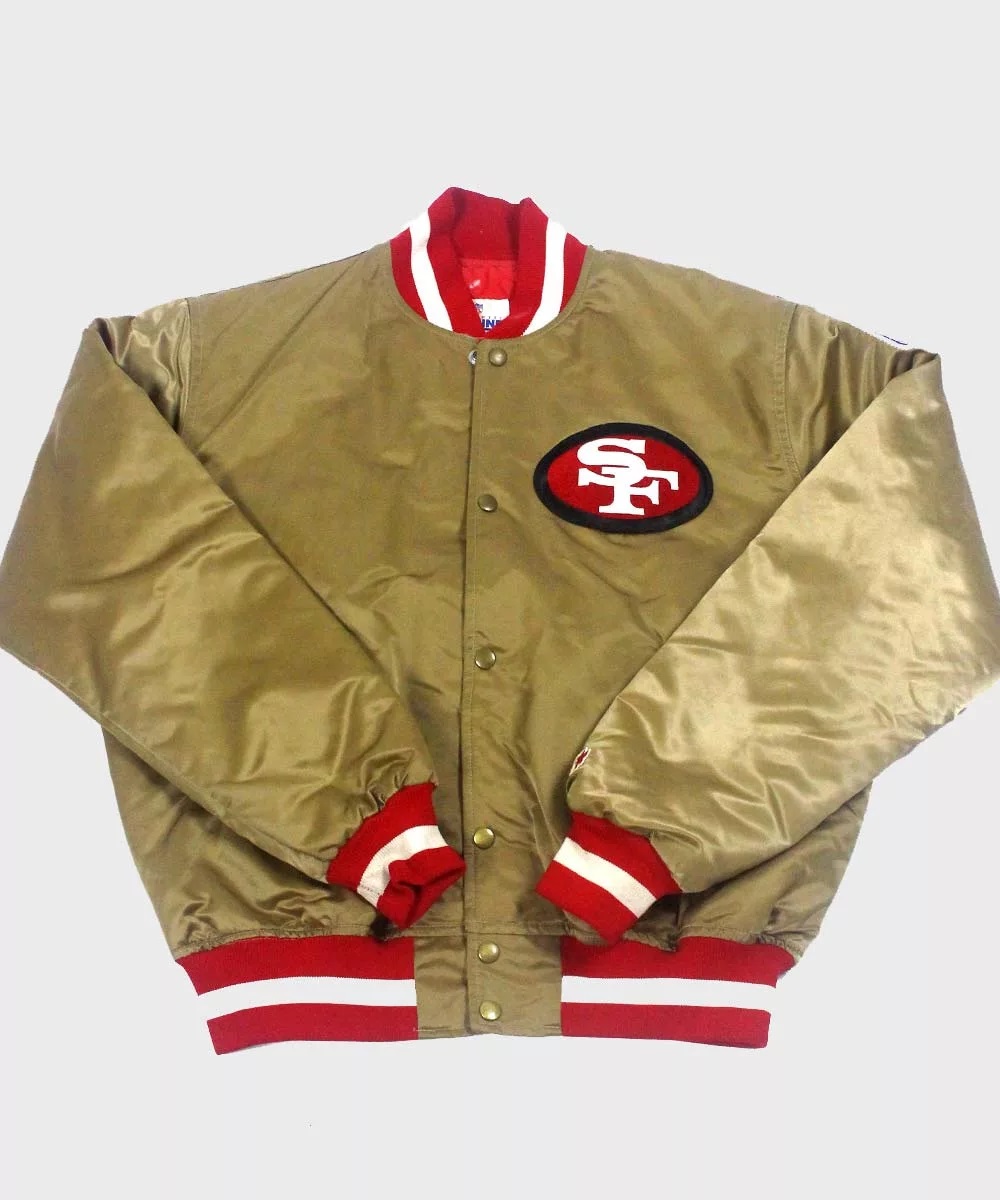 San Francisco 49ers Gold Starter Satin Jacket