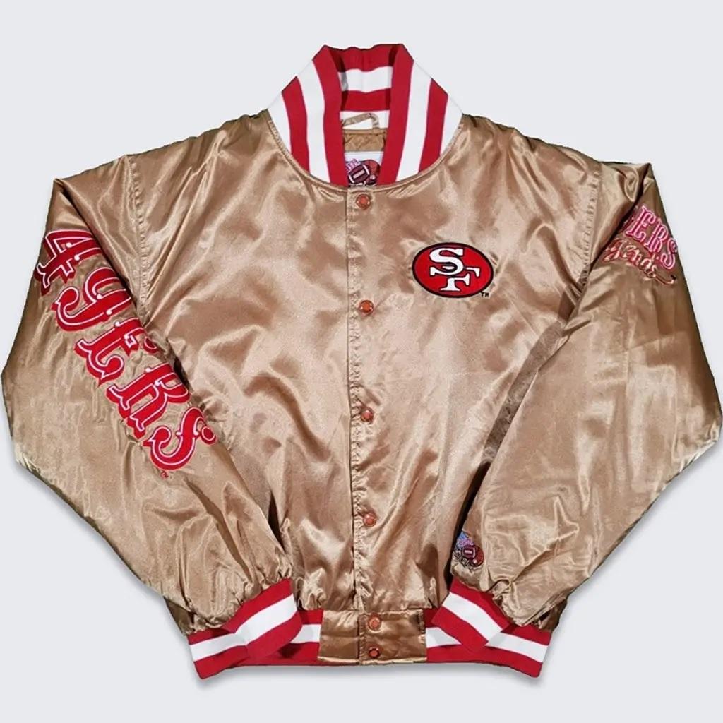 San Francisco 49ers Living Legends Gold Satin Jacket