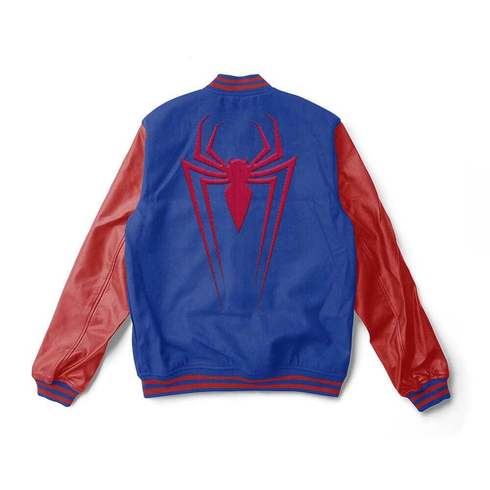 Spiderman Blue Wool Varsity Jacket