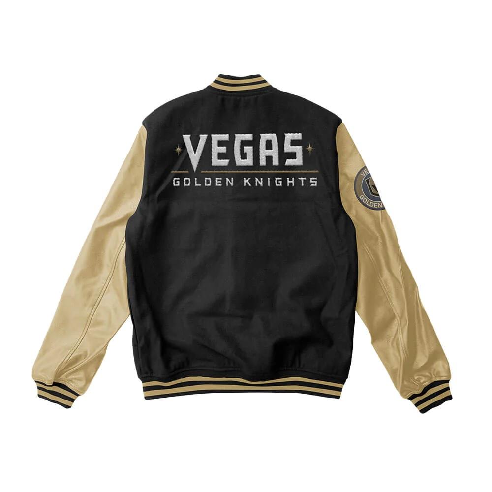 Vegas Golden Knights Black And Gold Varsity Jacket