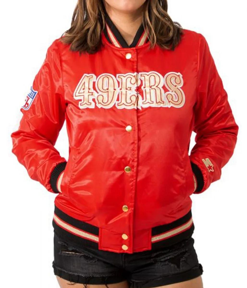Women’s Starter Sf 49ers Satin Jacket