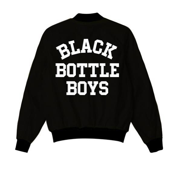 Black Bottle Boys And Girls Varsity Jacket