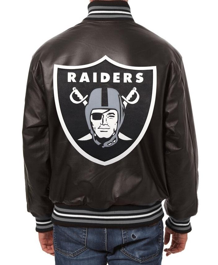 Las Vegas Raiders Jh Design Varsity Leather Jacket