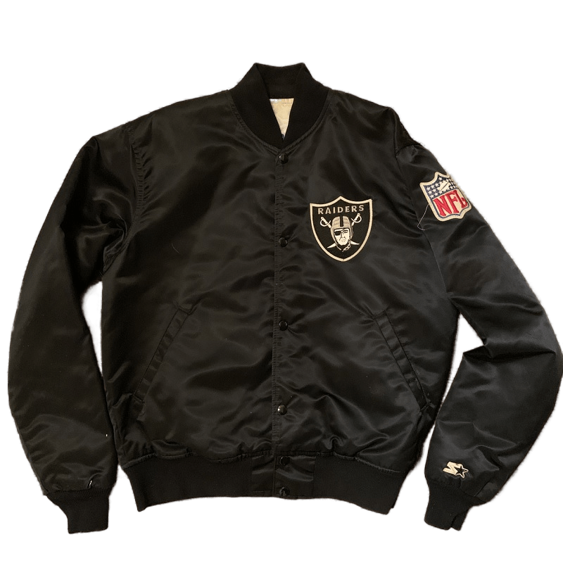 Raiders Starter Vintage Satin Varsity Jacket