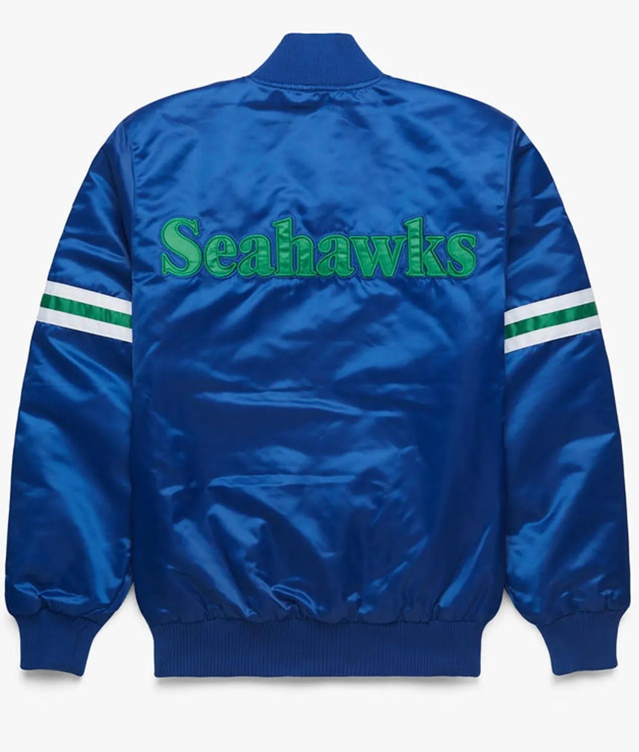 Seattle Seahawks Satin Varsity Jacket