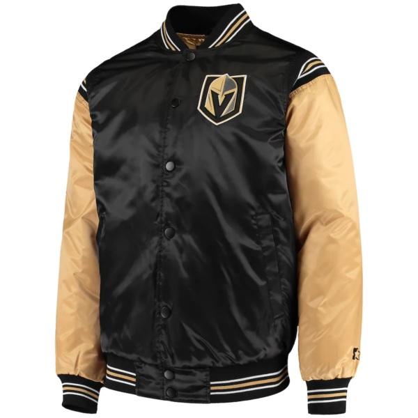 Vegas Golden Knights Enforcer Satin Varsity Jacket