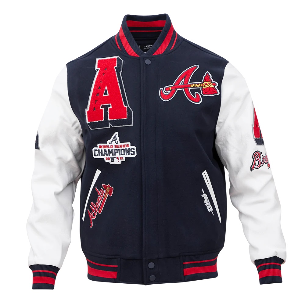 Atlanta Braves Mash Up Logo Varsity Jacket