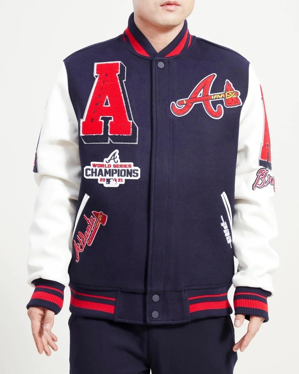 Atlanta Braves Mash Up Logo Varsity Jacket
