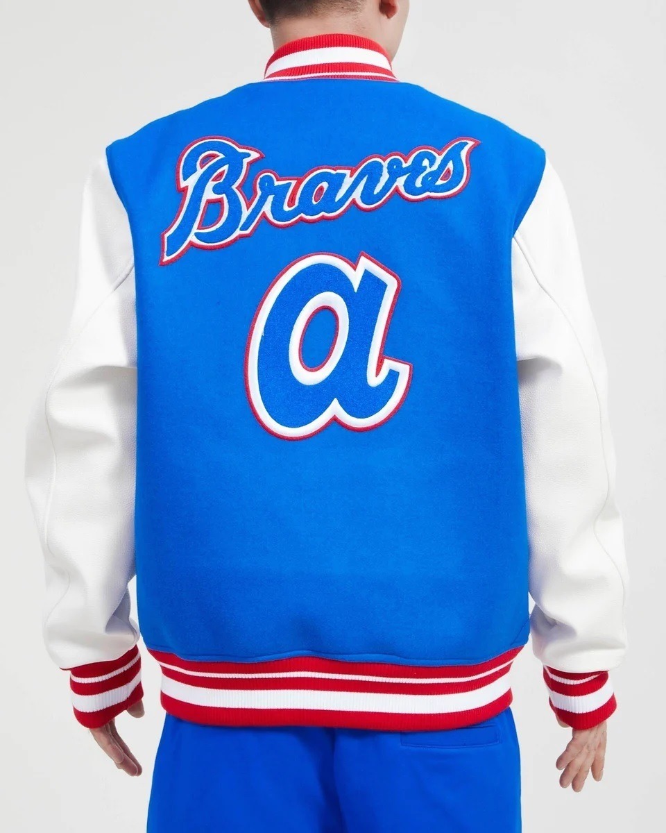 Atlanta Braves Retro Classic Rib Wool Varsity Jacket