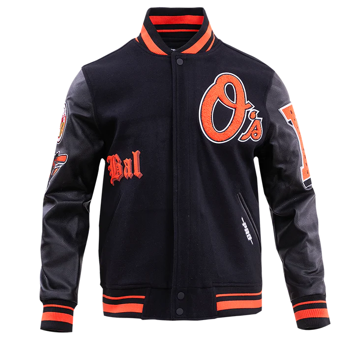 Baltimore Orioles Old English Wool Varsity Jacket