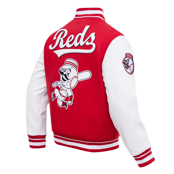 Cincinnati Reds Retro Classic Rib Wool Varsity Jacket