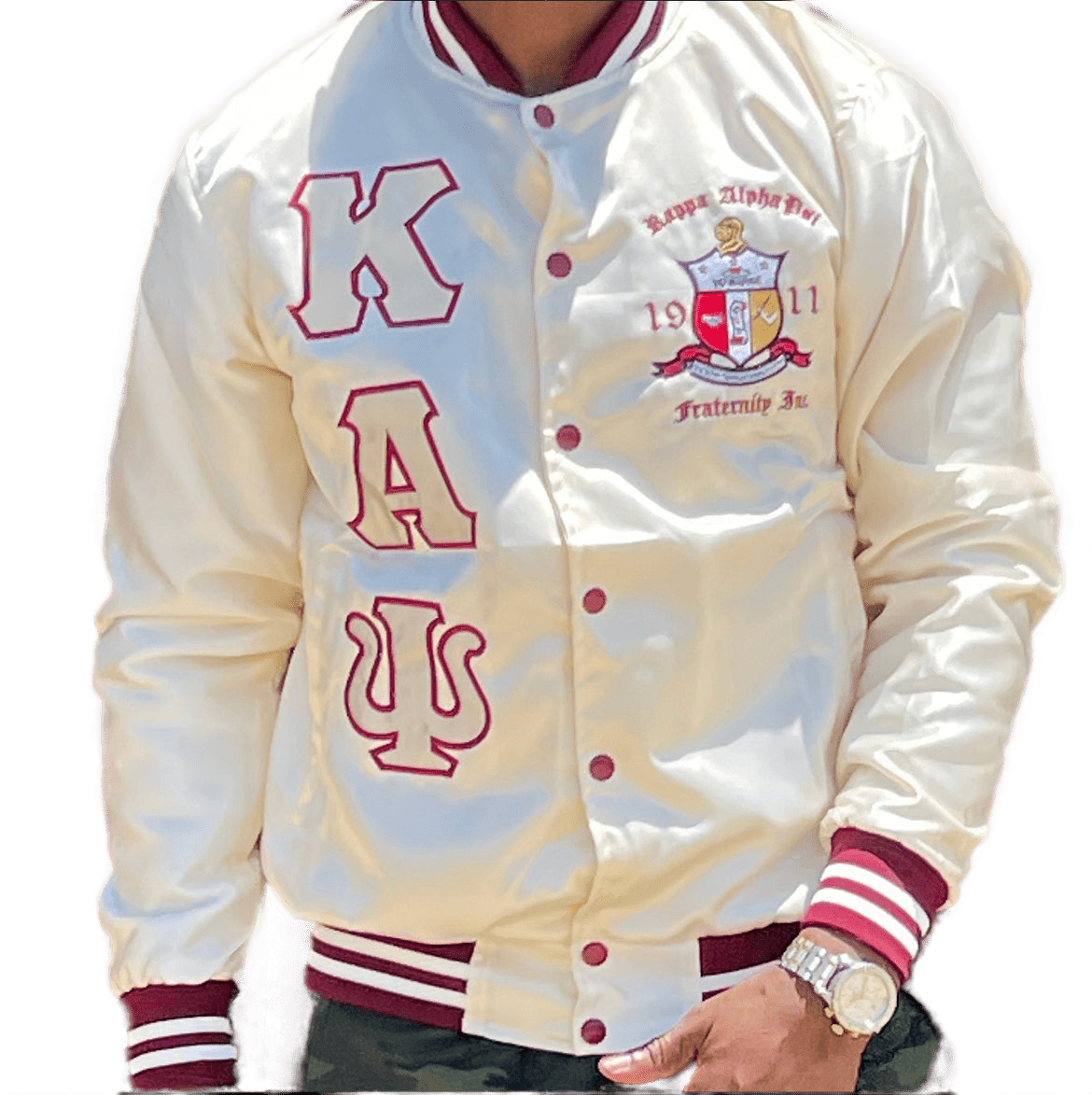Kappa Alpha Psi Embroidery Baseball Jacket