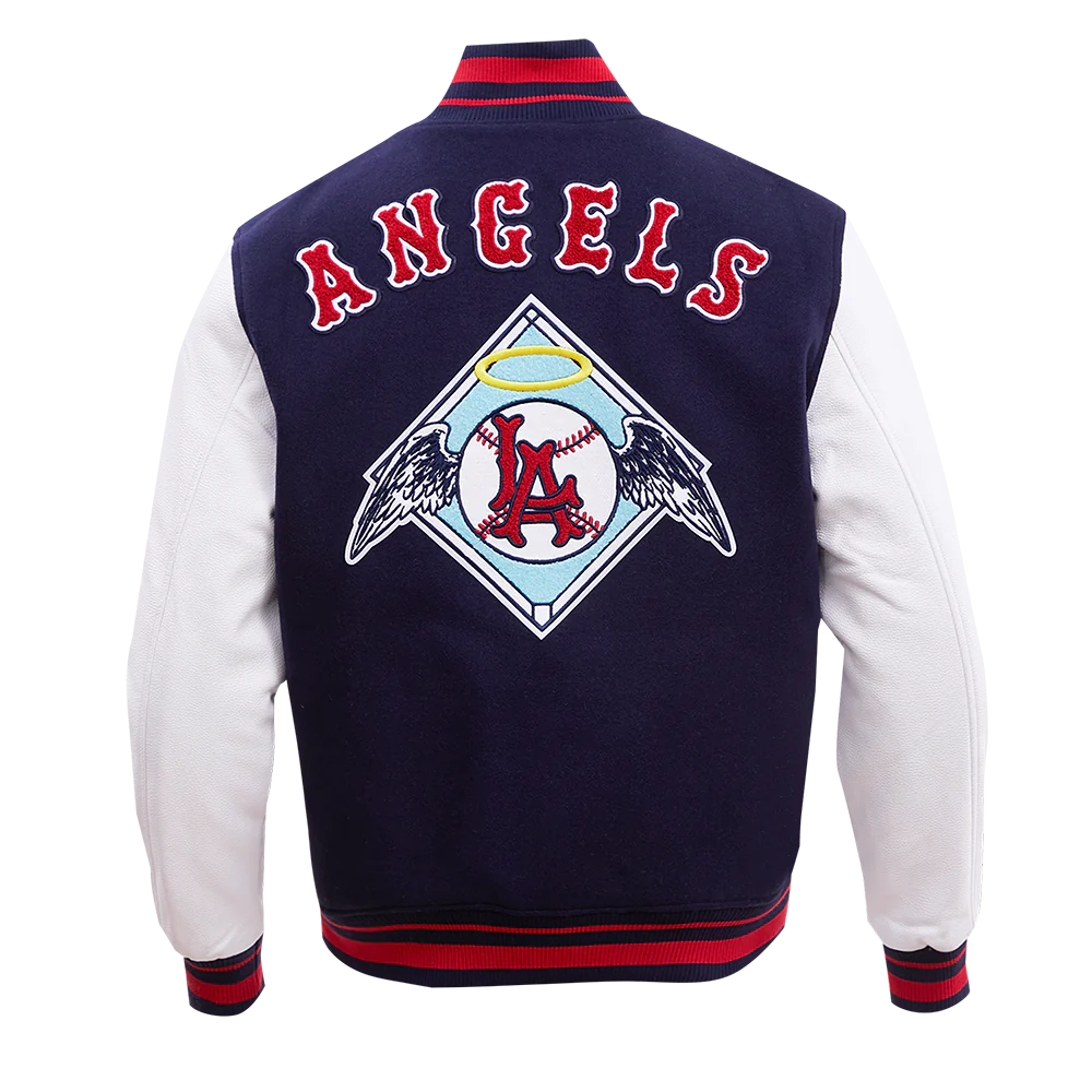 Los Angeles Angels Retro Classic Rib Wool Varsity Jacket