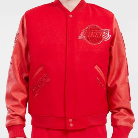 Los Angeles Lakers Classic Triple Wool Varsity Jacket