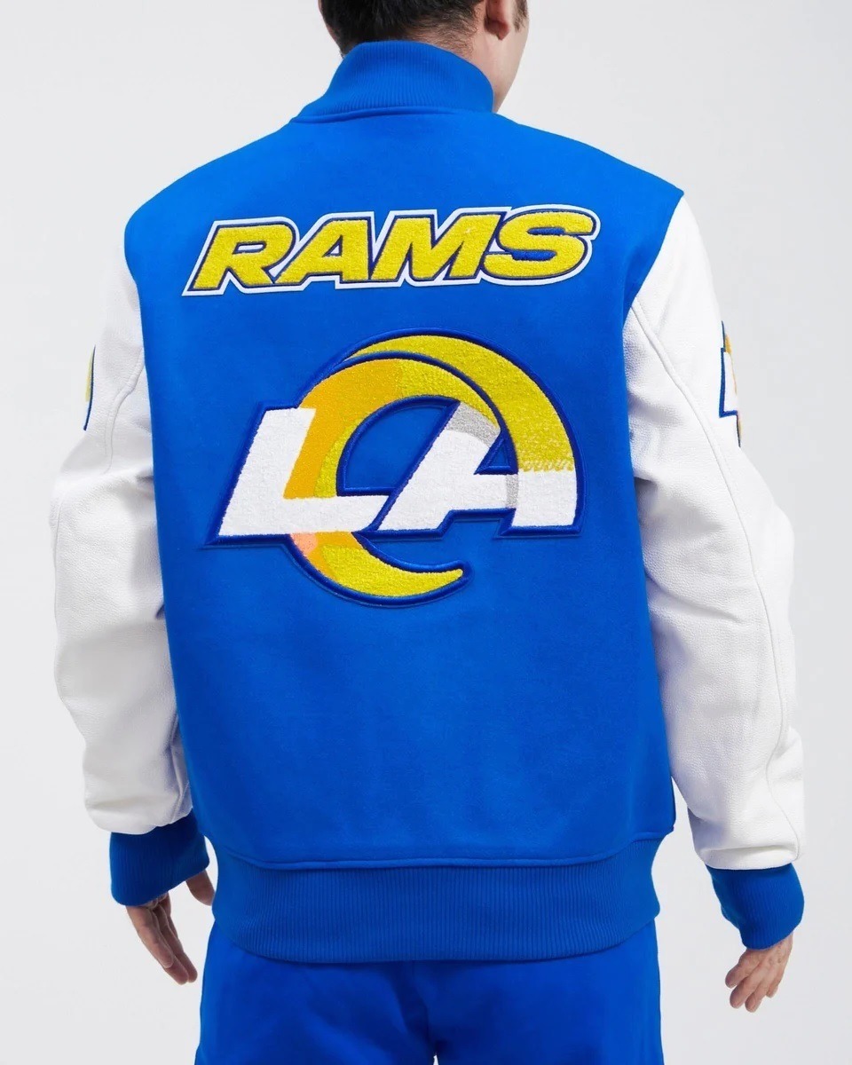 Los Angeles Rams Mash Up Wool Varsity Jacket
