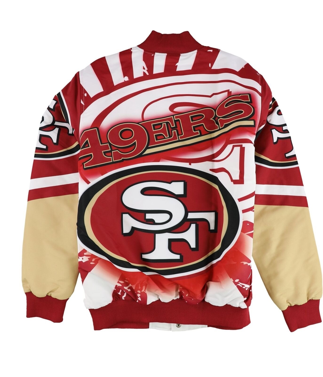 G-iii Sports Mens San Francisco 49ers Printed Varsity Jacket