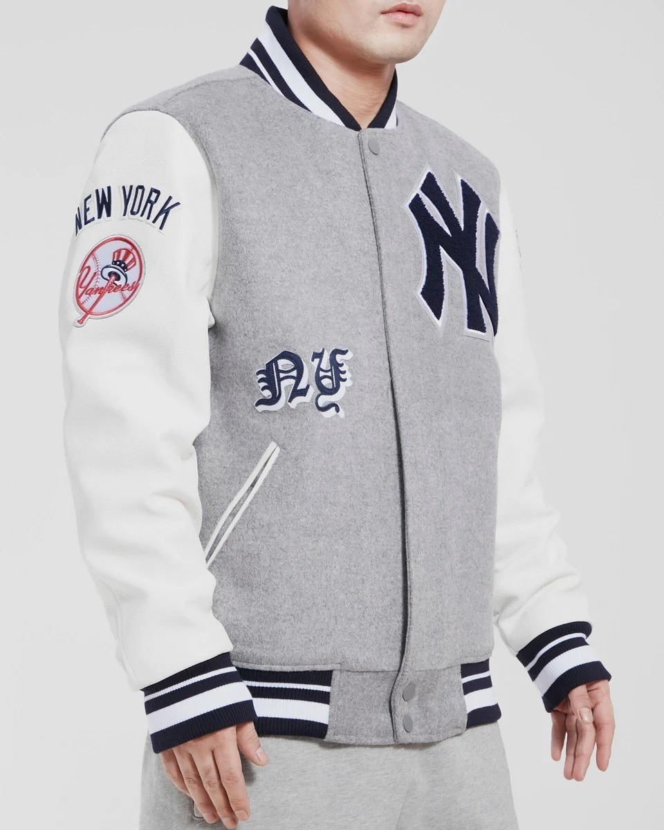 New York Yankees Old English Wool Varsity Jacket