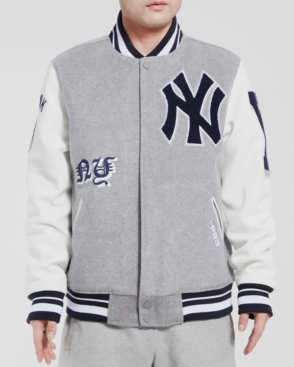 New York Yankees Old English Wool Varsity Jacket