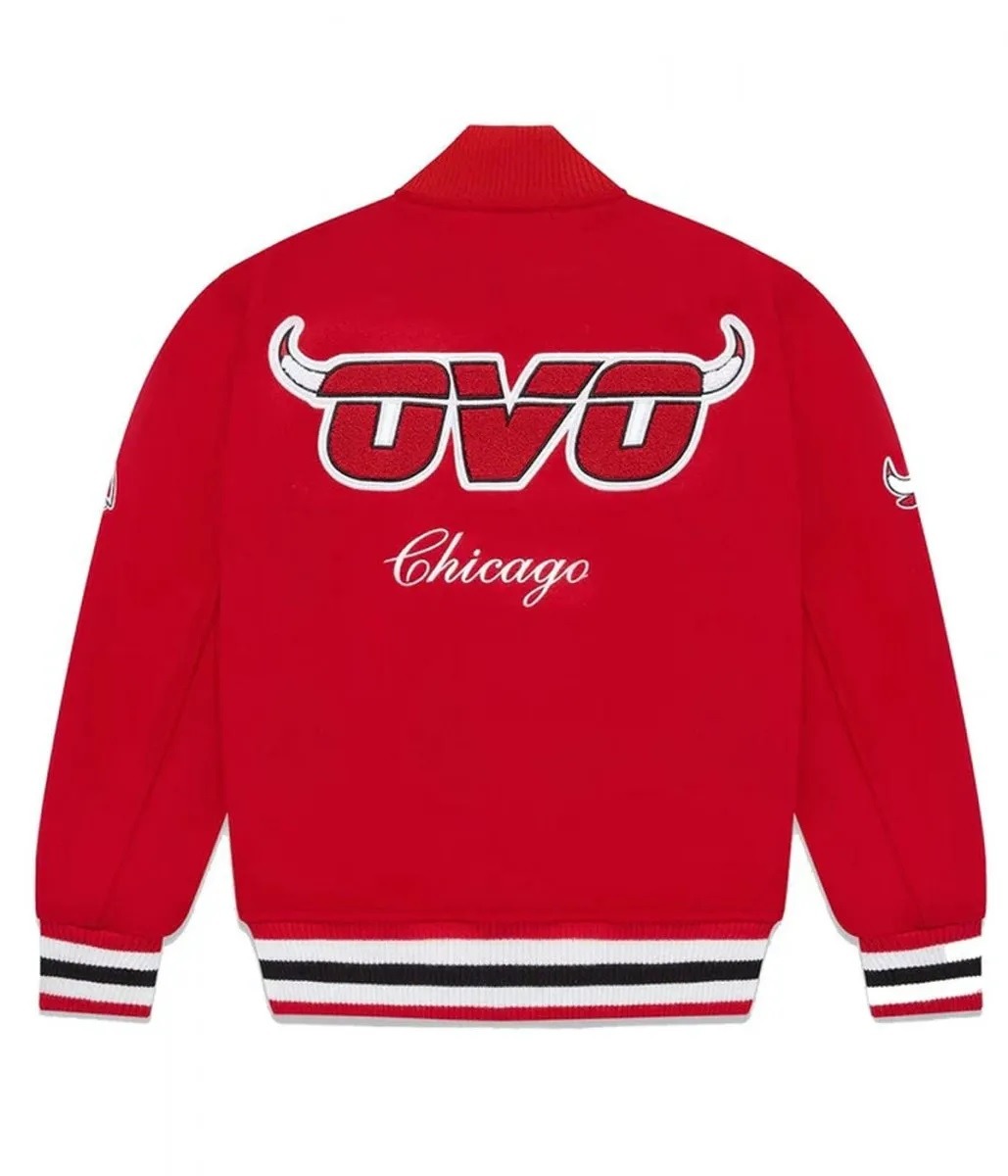 Ovo X Nba Bulls Varsity Jacket