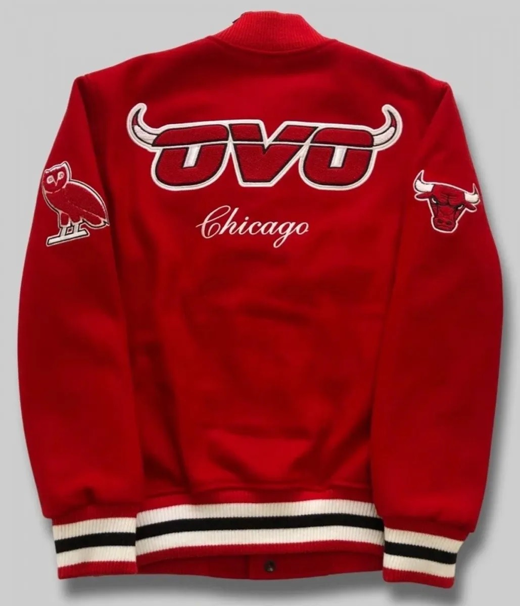Ovo X Nba Bulls Varsity Jacket