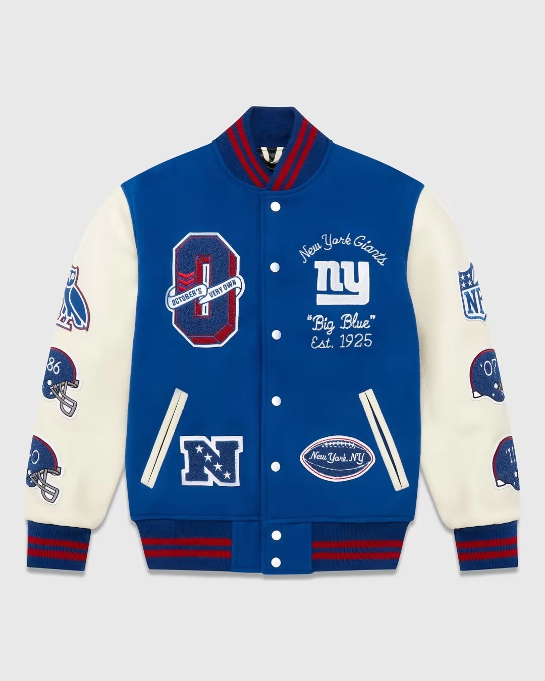 Ovo X Nfl New York Giants Varsity Jacket