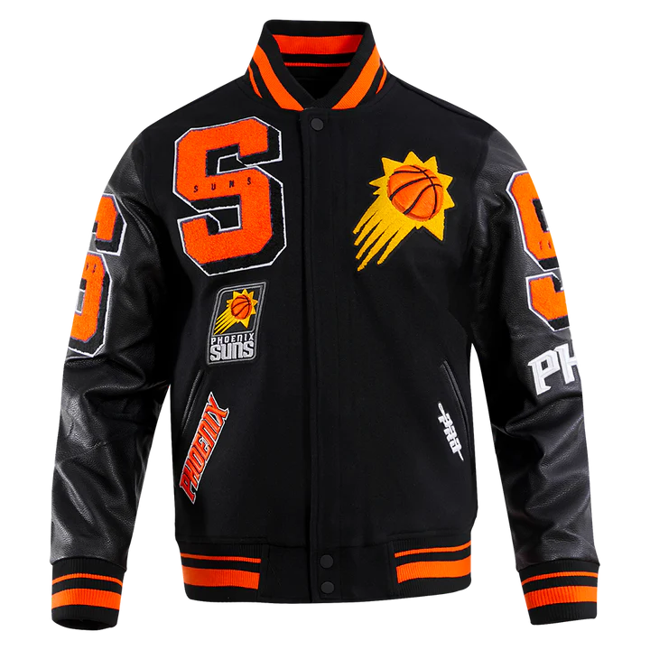 Phoenix Suns Mash Up Logo Wool Varsity Jacket