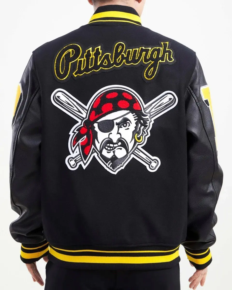 Pittsburgh Pirates Mash Up Logo Varsity Jacket