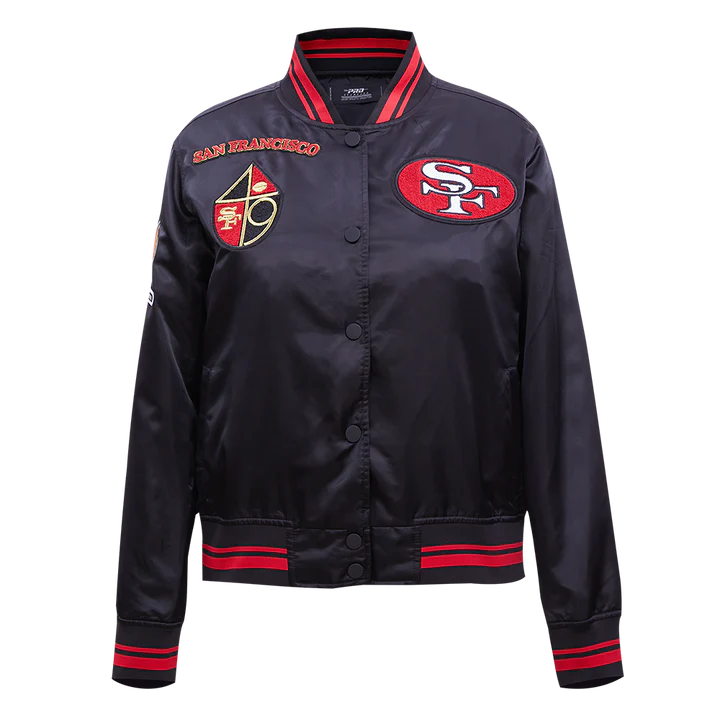 San Francisco 49ers Retro Classic Rib Satin Jacket