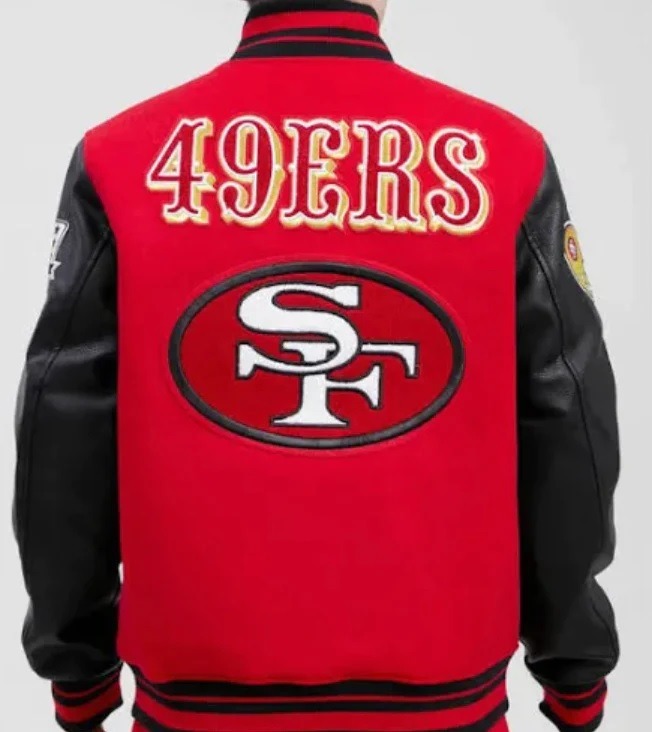 San Francisco 49ers Retro Classic Rib Wool Varsity Jacket