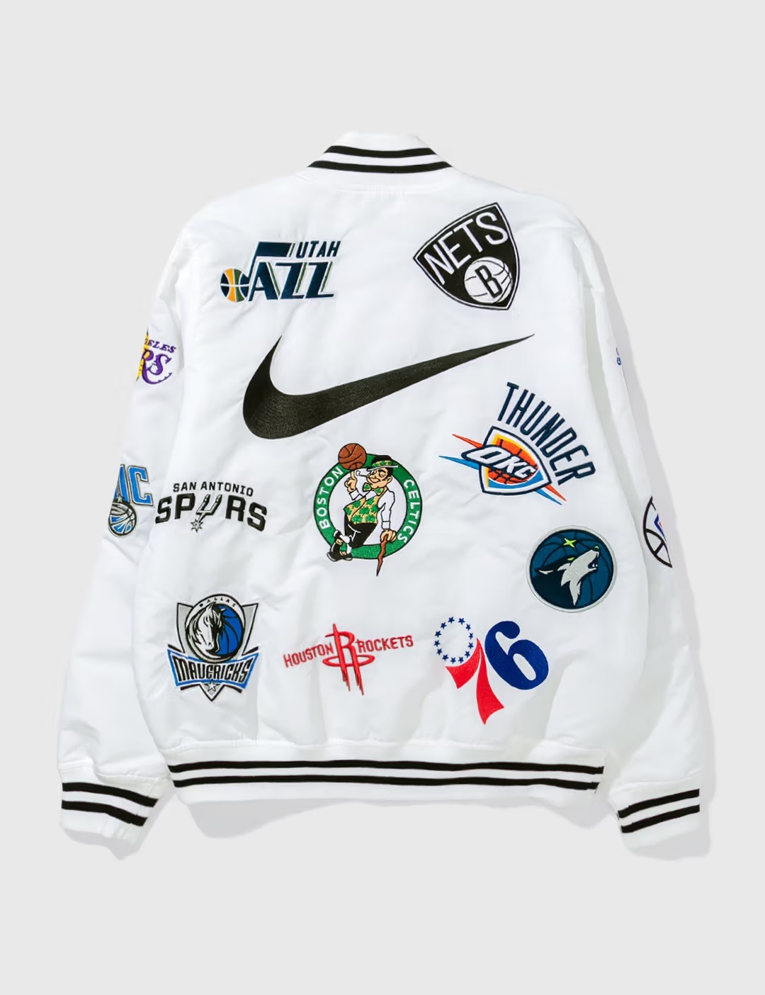 Supreme X Nike Nba Teams Logo Varsity Jacket