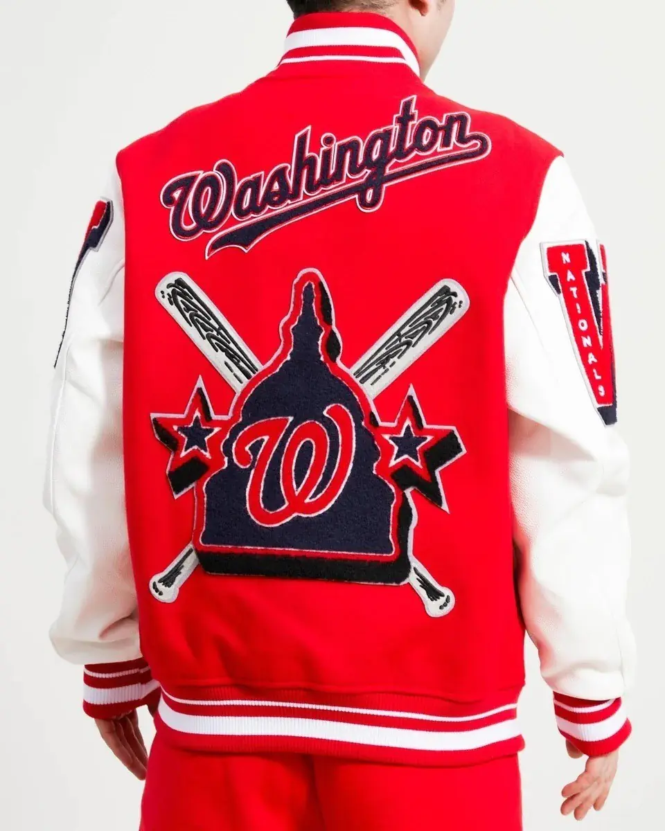 Washington Nationals Mash Up Logo Varsity Jacket