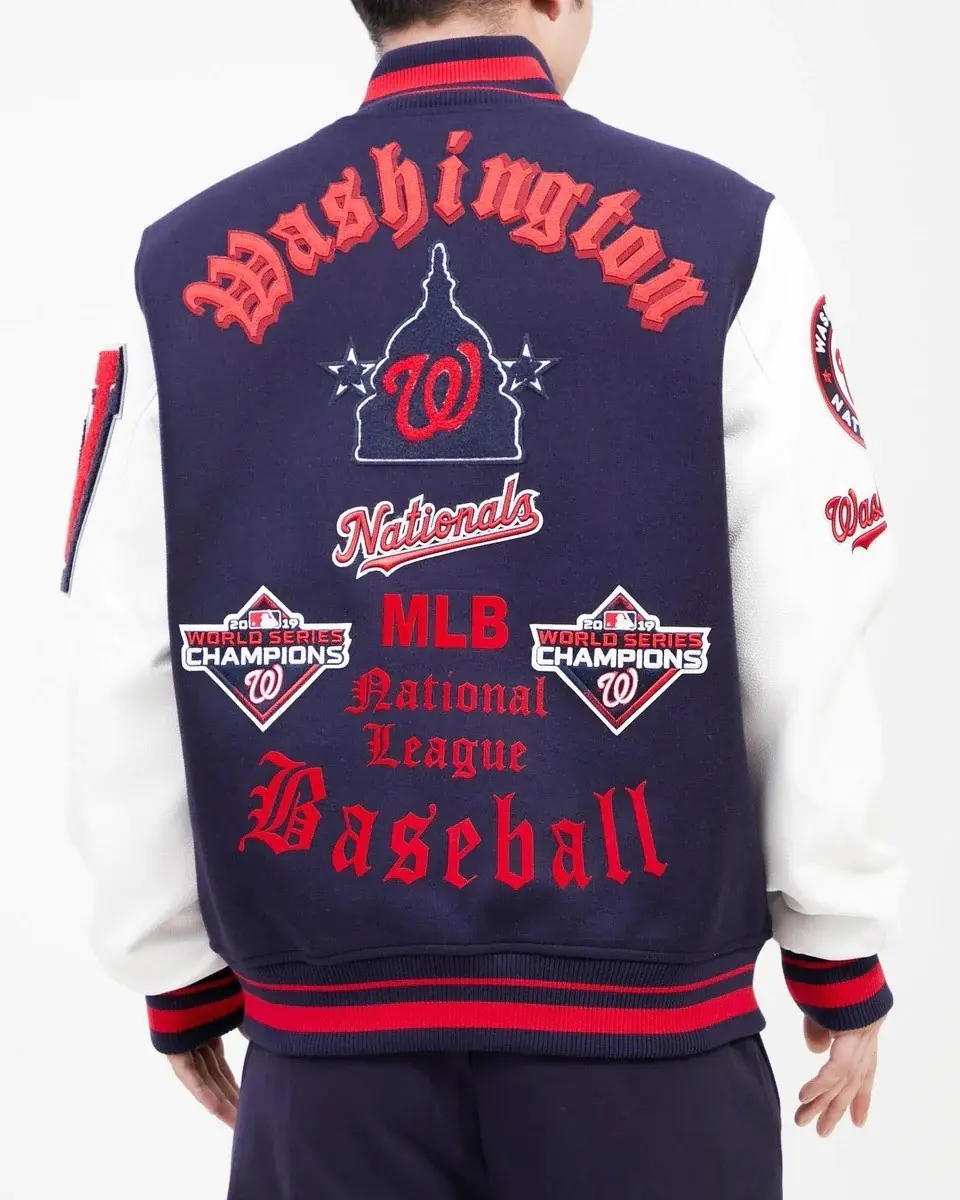 Atlanta Braves Old English Wool Varsity Jacket