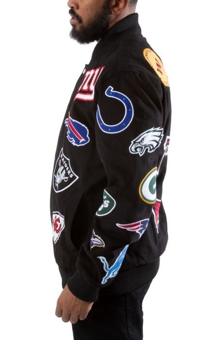 Carl Banks Nfl Jacket With All Team Logos
