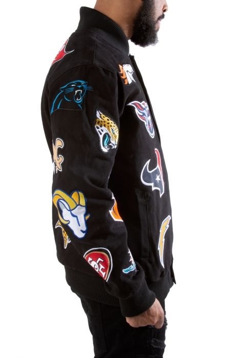 Carl Banks Nfl Jacket With All Team Logos