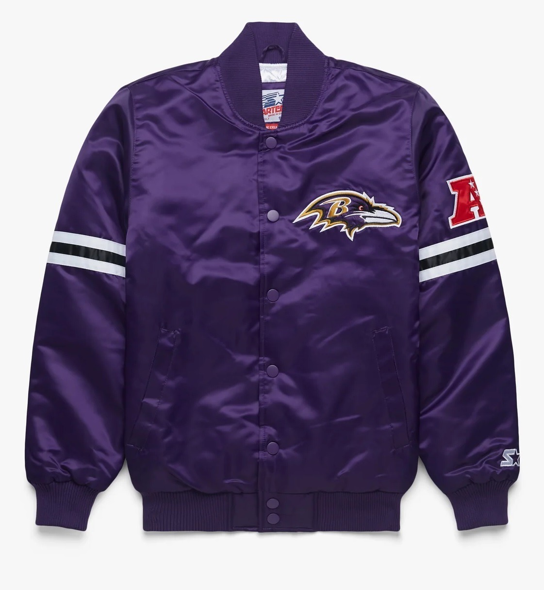 Baltimore Ravens Satin Varsity Jacket
