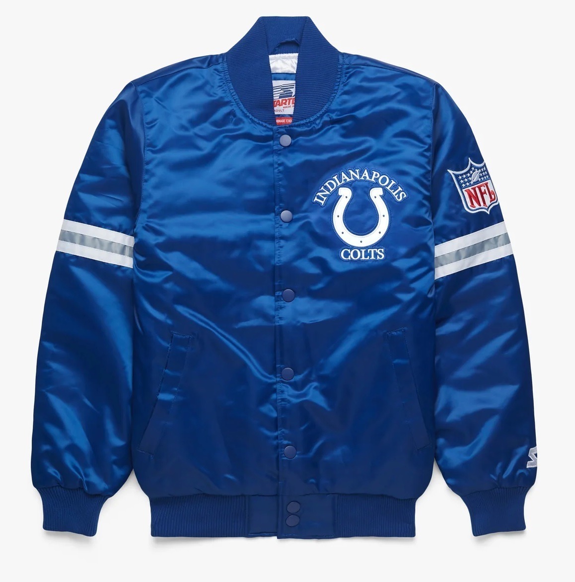 Indianapolis Colts Satin Varsity Jacket