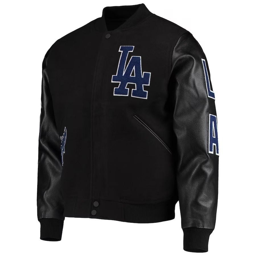 Los Angeles Dodgers Logo Full-zip Wool Varsity Jacket