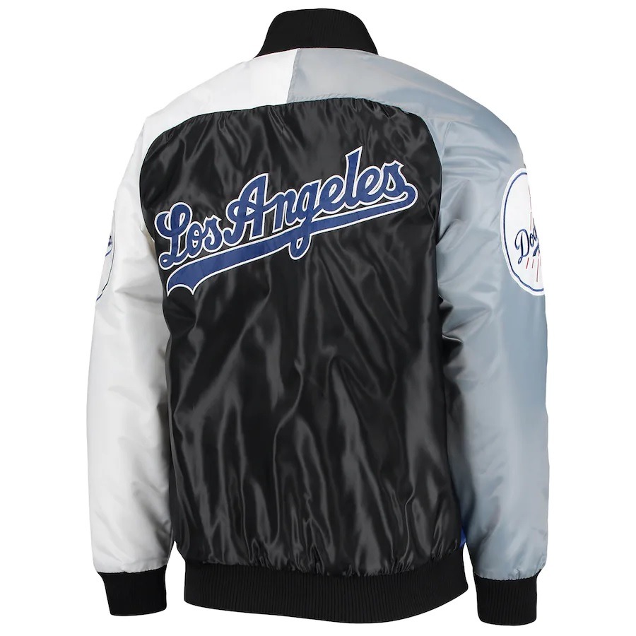 Los Angeles Dodgers Tri-color Satin Varsity Jacket