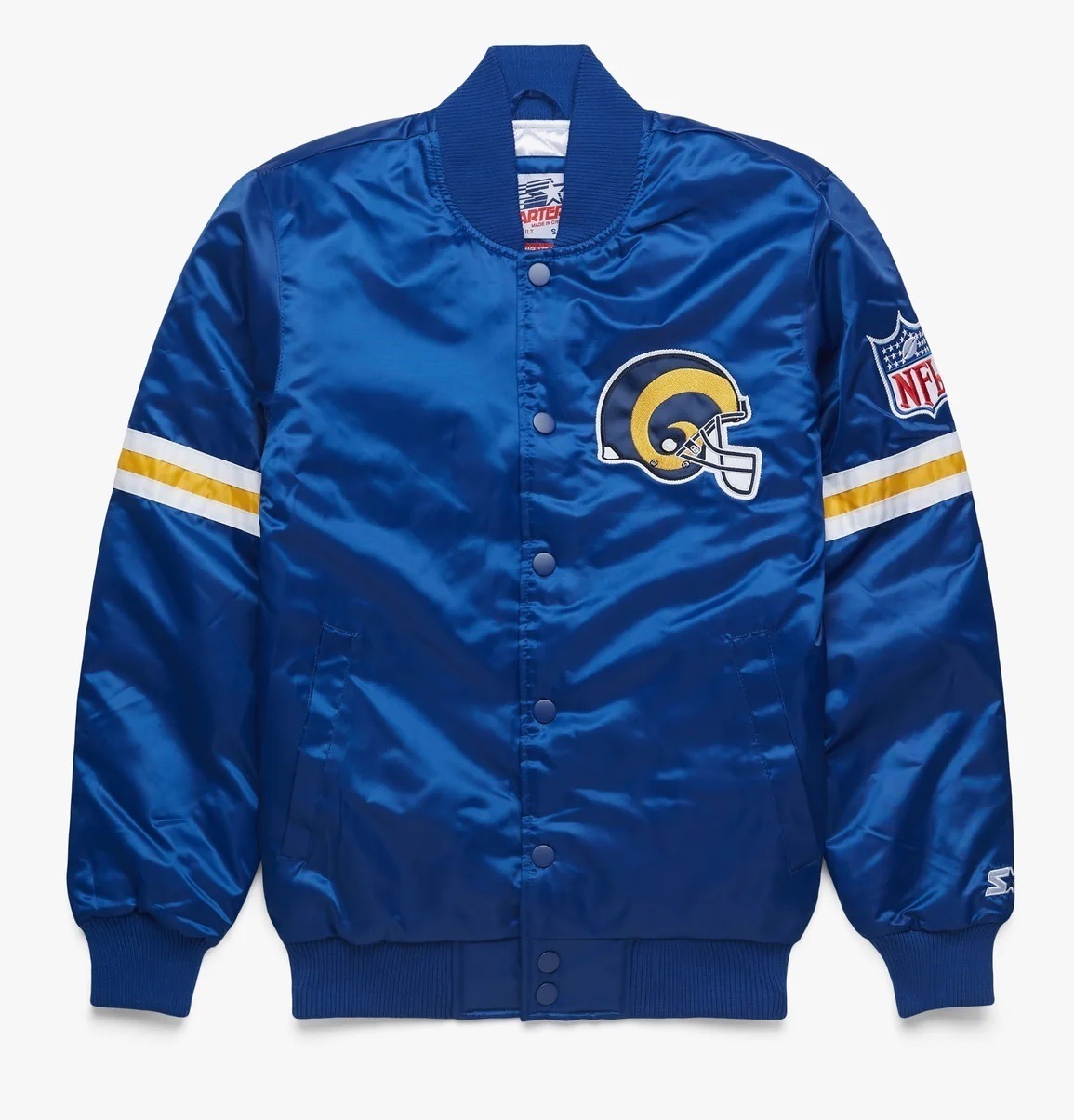 Los Angeles Rams Satin Varsity Jacket