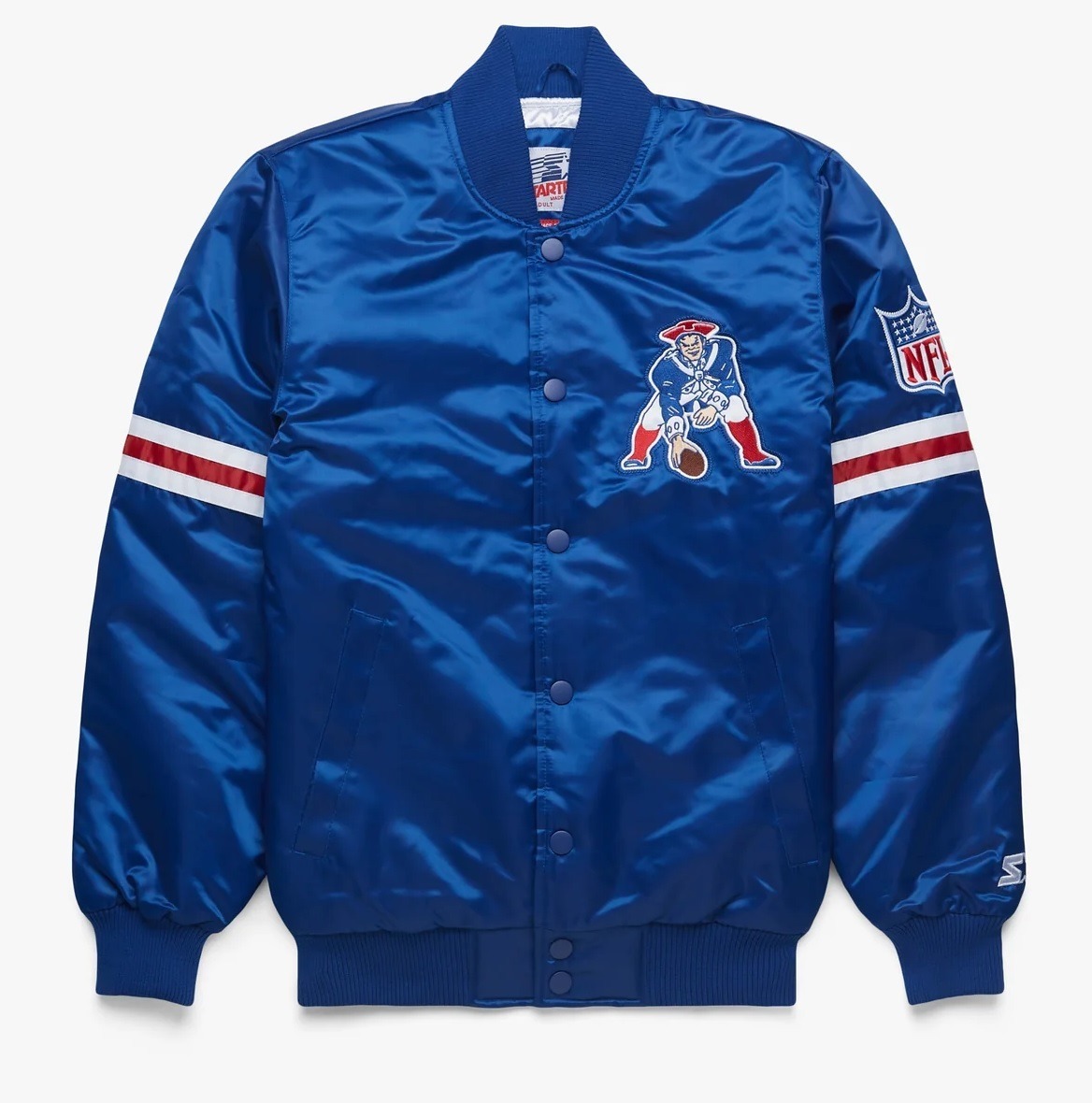 New England Patriots Satin Varsity Jacket