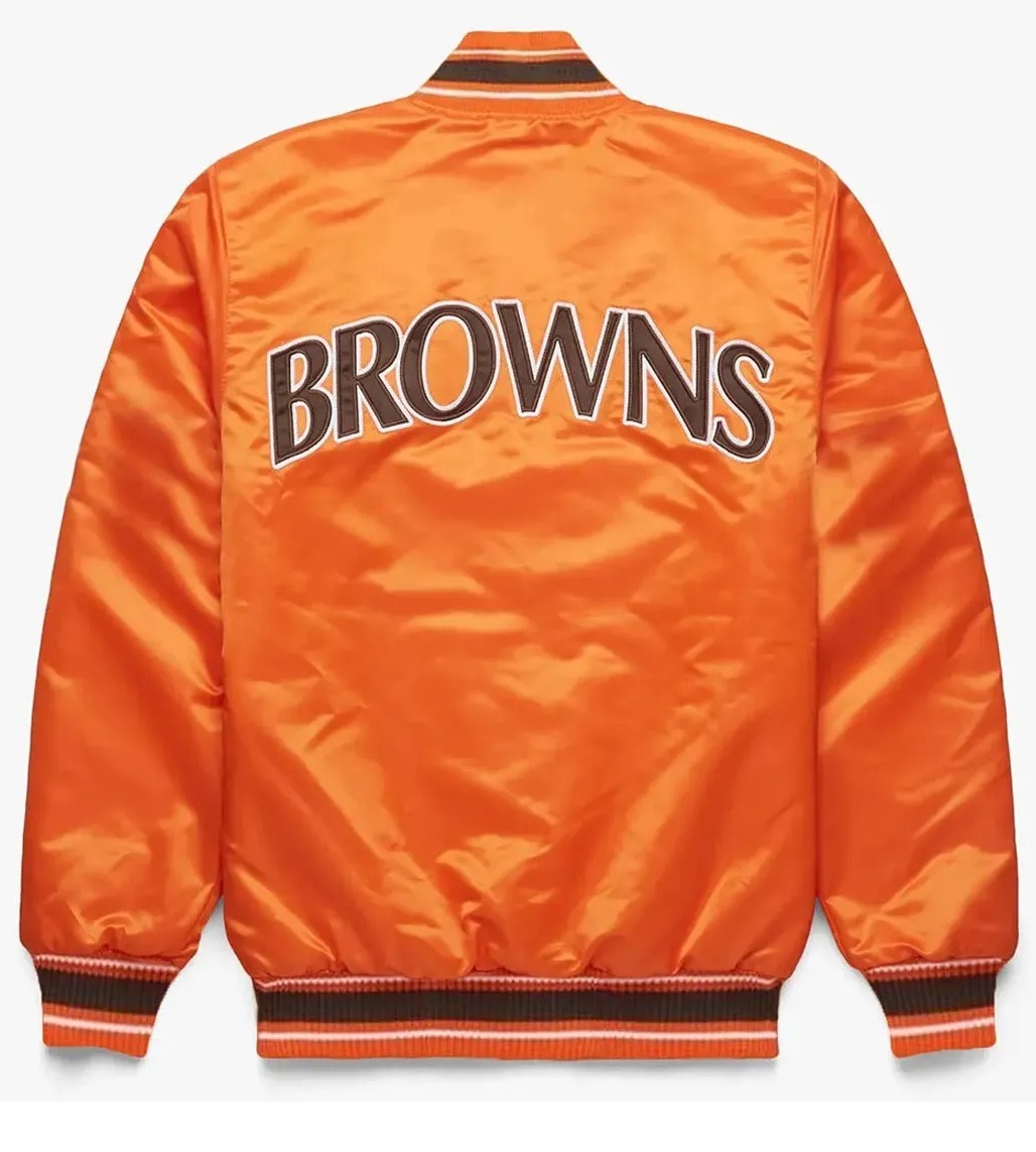 Starter Nfl Browns Satin Varsity Jacket