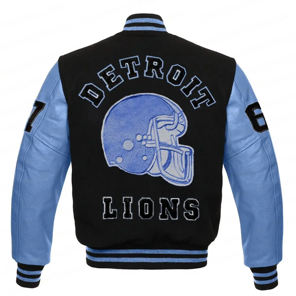 Detroit Lions Eddie Brock Venom 2 Varsity Jacket