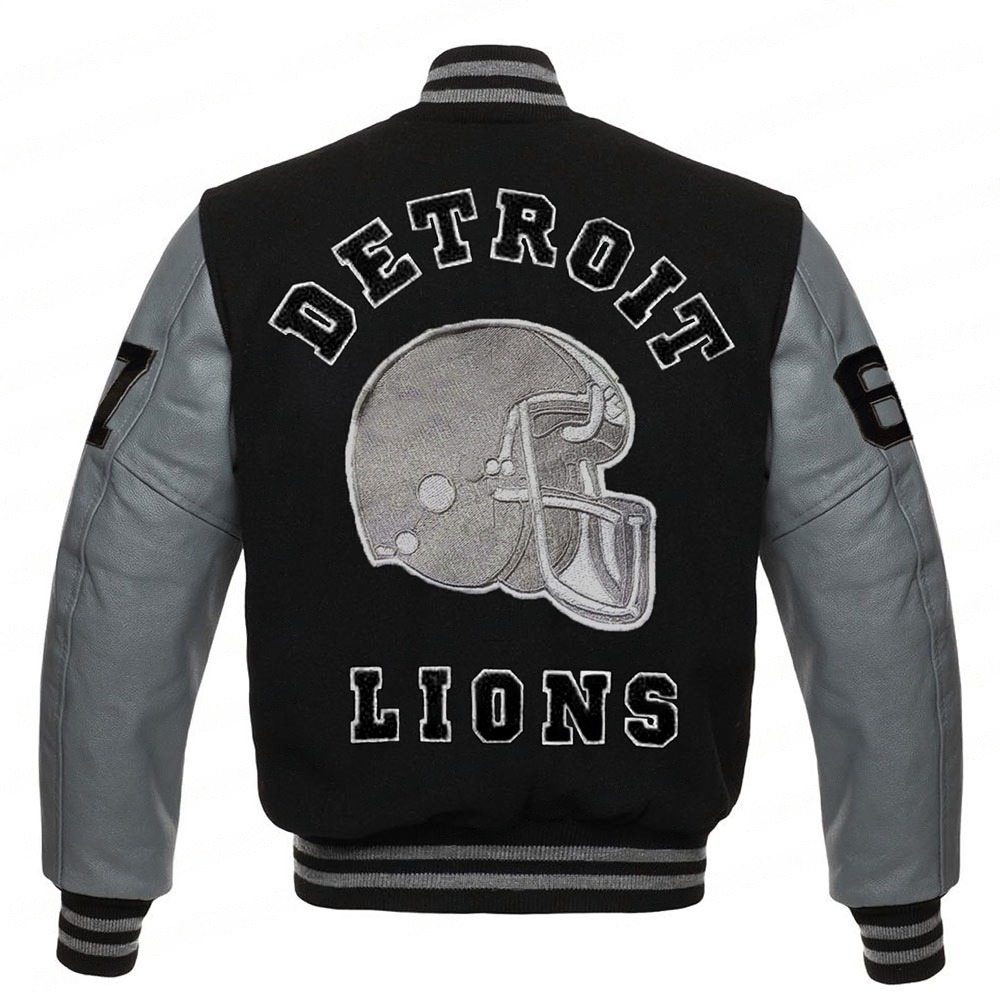 Detroit Lions Eddie Brock Venom 2 Varsity Jacket
