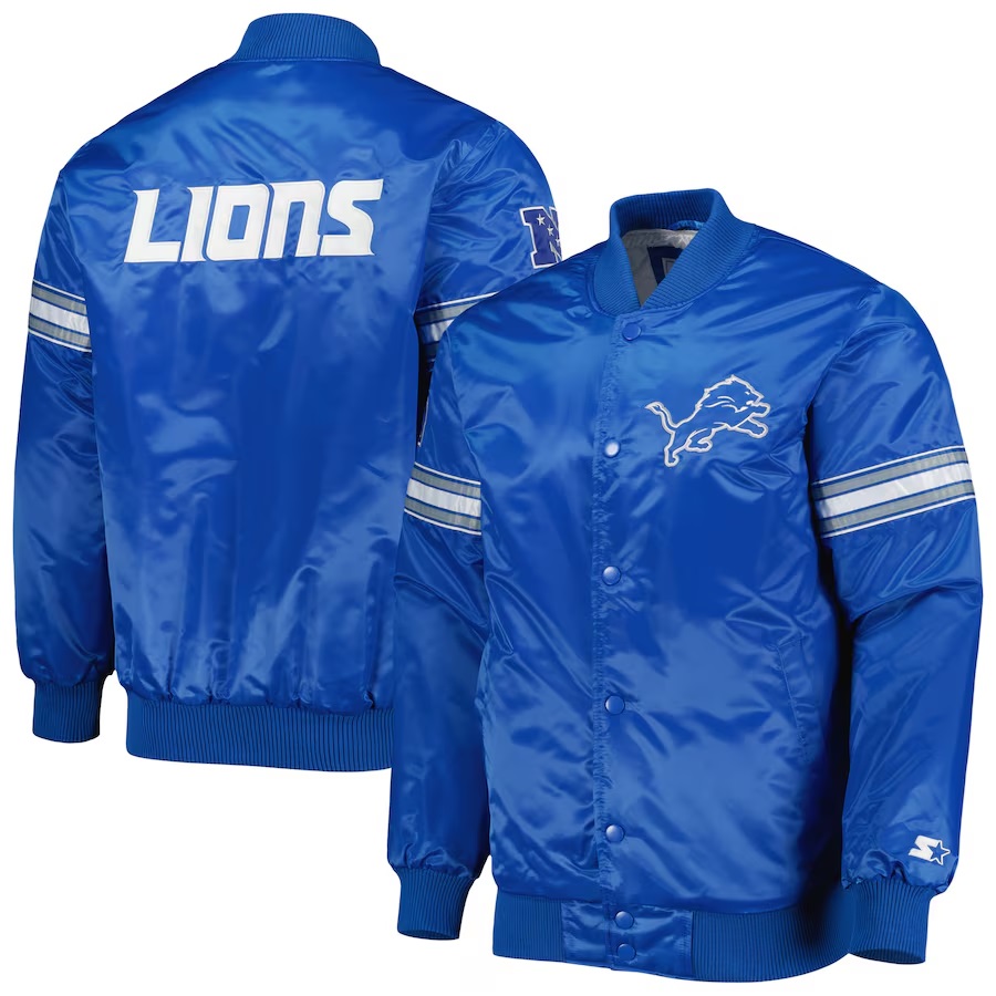 Detroit Lions Starter The Pick and Roll Full-Snap Jacket