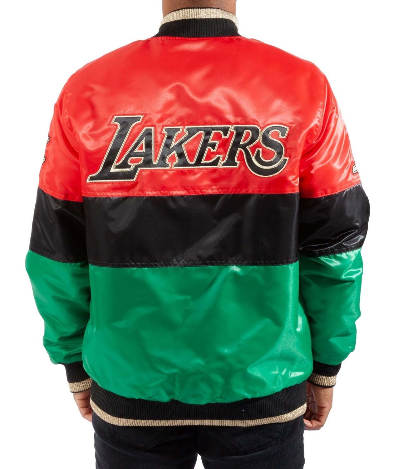 LA Lakers 75th Anniversary Satin Color Block Jacket