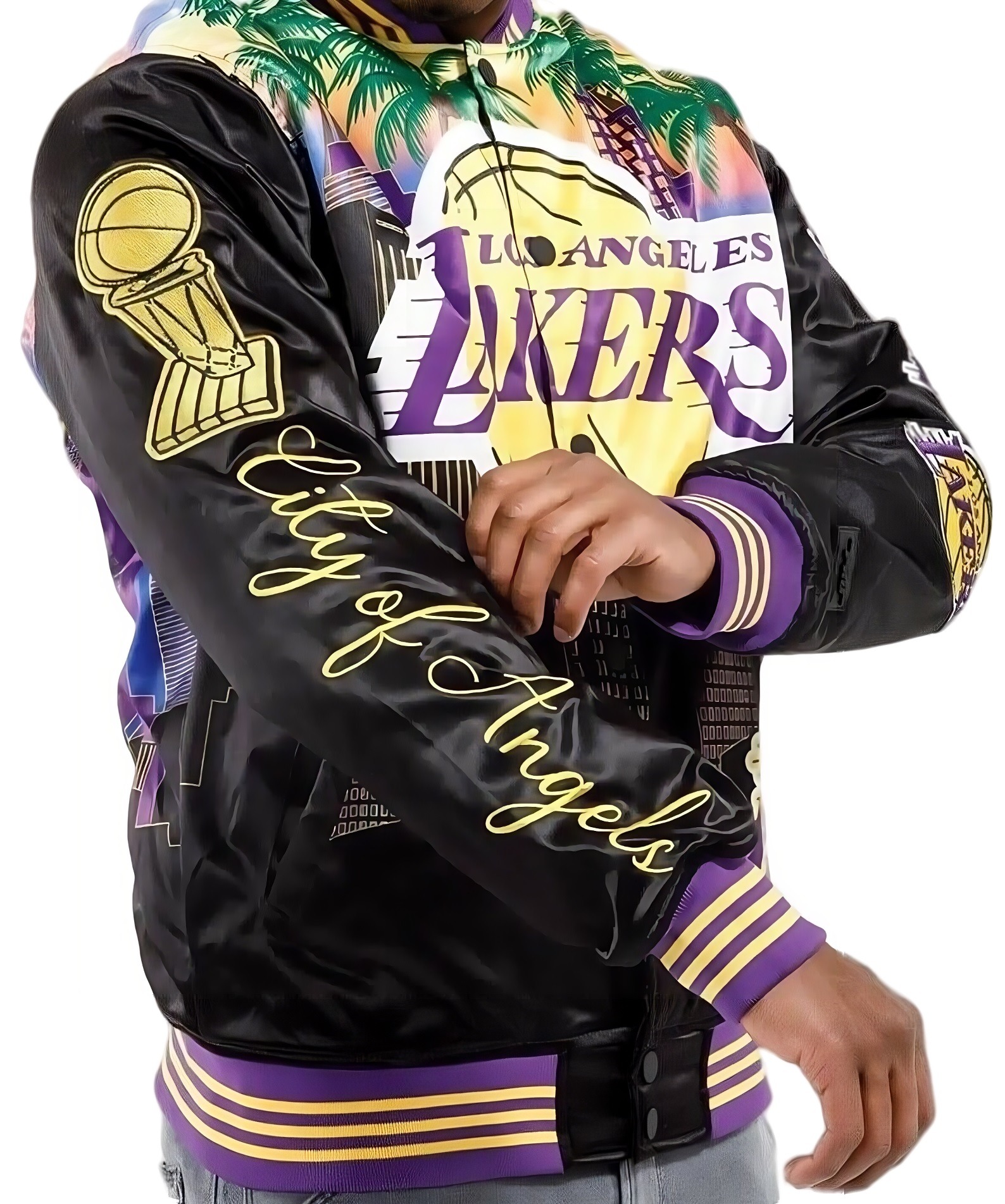 Los Angeles Lakers Championship Satin Jacket